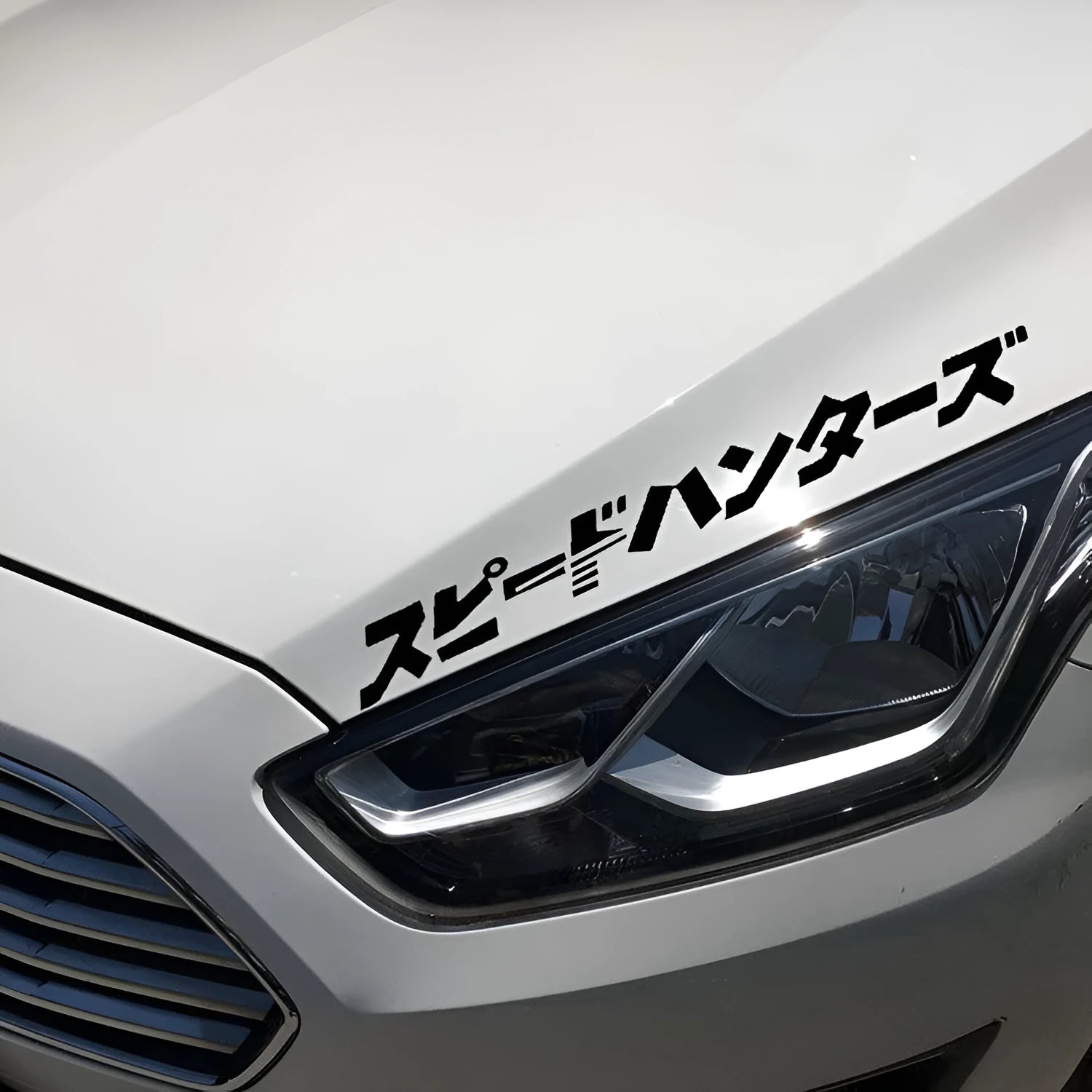 JDM speed hunting car reflective sticker 35cm by 4cm in black or silver white