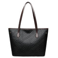 Retro women's large capacity handbag in horizontal square shape with PU material