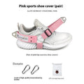 Black ankle strap with metal buckle for leg attachment in rope access or training