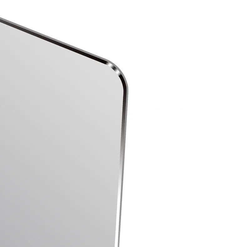 Aluminium alloy metal mouse pad hard double side in black showing surface texture