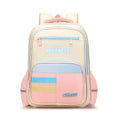 Student shoulder pad backpack in Oxford cloth with air pillow belt, burden-reduction design, six colours, for grades 3 to 4