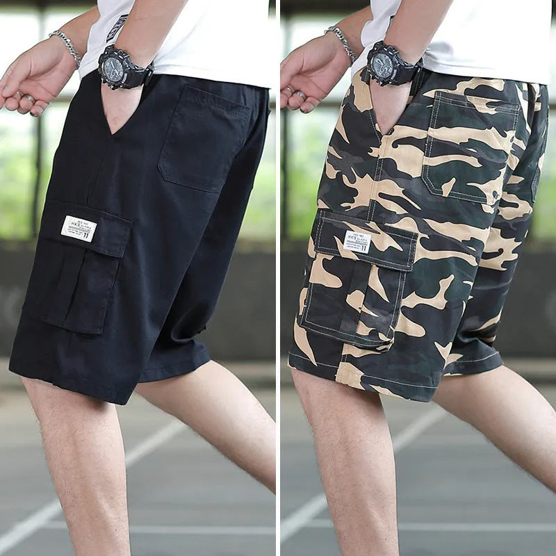 Men's loose Korean style trousers in chemical fibre blend fabric available in four colours