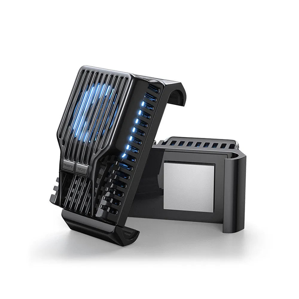 Mobile phone radiator cooling unit with spring clip for 4-7 inch smartphones in black colour