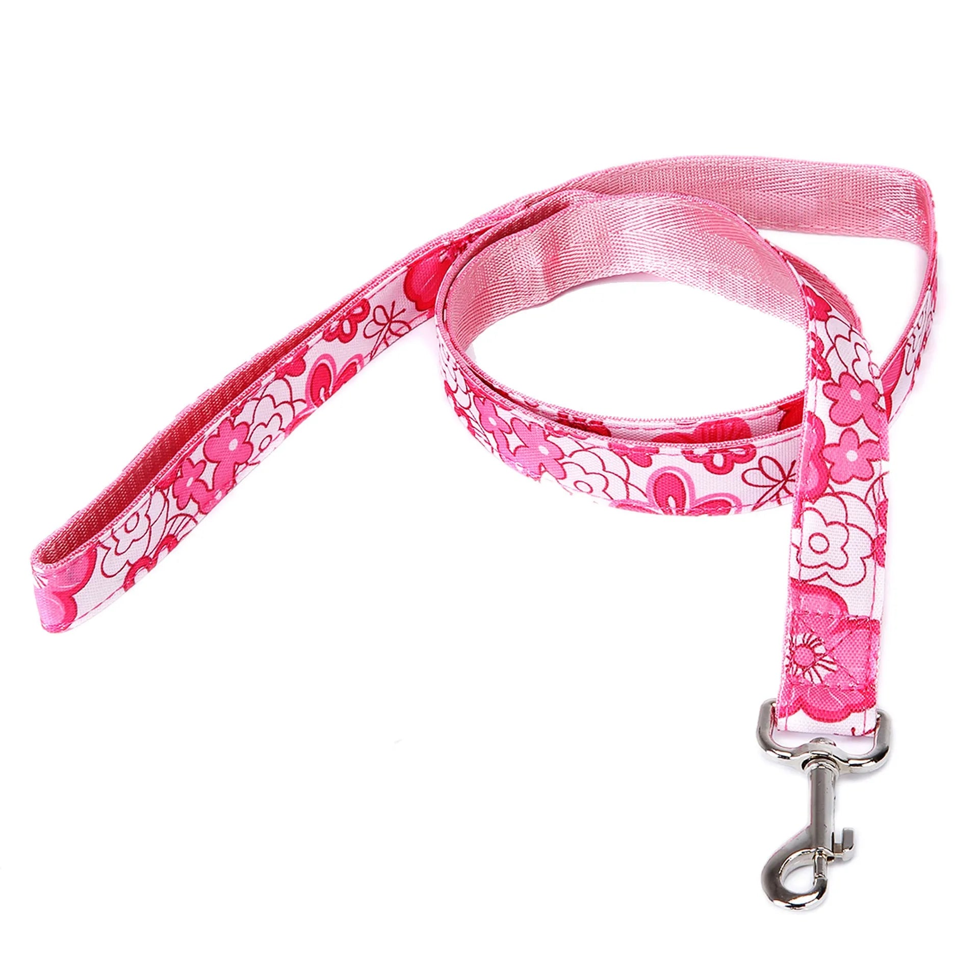 Black plaid stripe imitation nylon pet traction rope showing its 120 cm length.