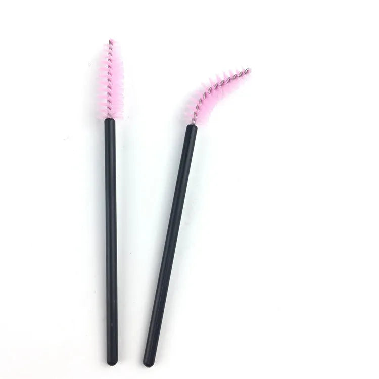Disposable eyelash curler comb in black, blue, pink, rose red, white, and yellow colours, 10cm length
