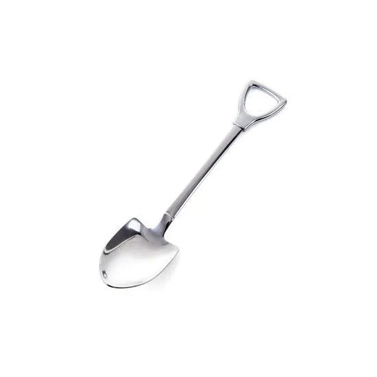 Children's dessert spoon in green or silver 201 stainless steel mirror polish finish