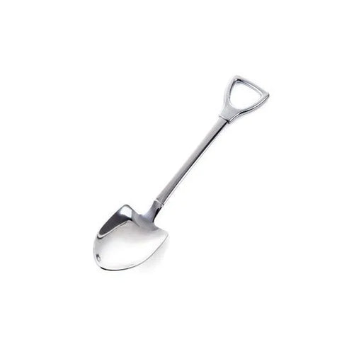 Children's dessert spoon in green or silver 201 stainless steel mirror polish finish