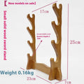 Handmade Chinese style wooden bracket shelf with multiple layer options for wall display.