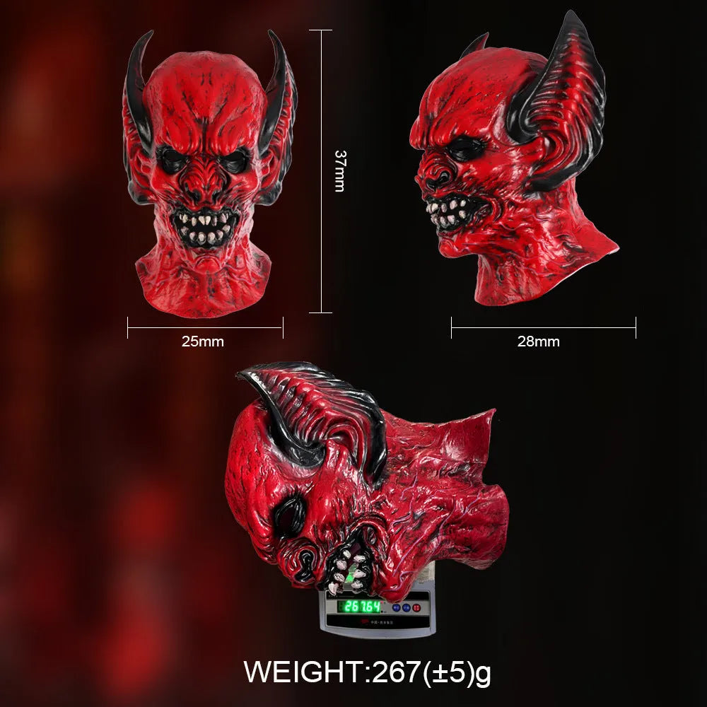 Red bat hood mask made from RP foam for Halloween and Christmas party dress-up