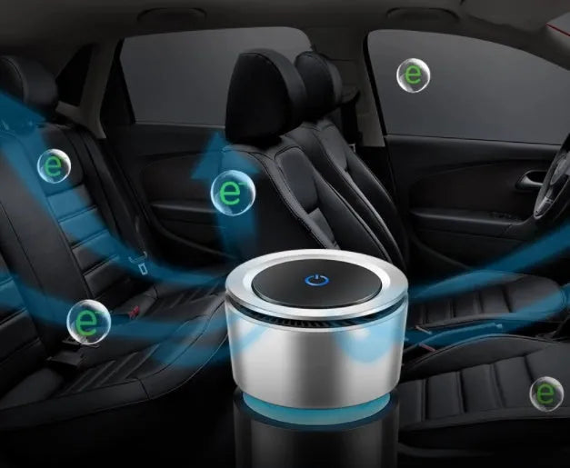 USB negative ion car air purifier, 75x75x165mm, 3W 5V USB powered, for car and small room use