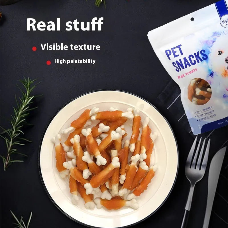 Betty chicken-wrapped calcium bone dog treats in 400g pack