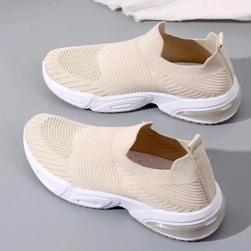 Breathable slip-on sock shoes in multiple colours with mesh lining and PVC sole