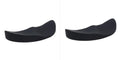 Ergonomic silicone mouse wrist rest pad with black gliding surface for right hand use