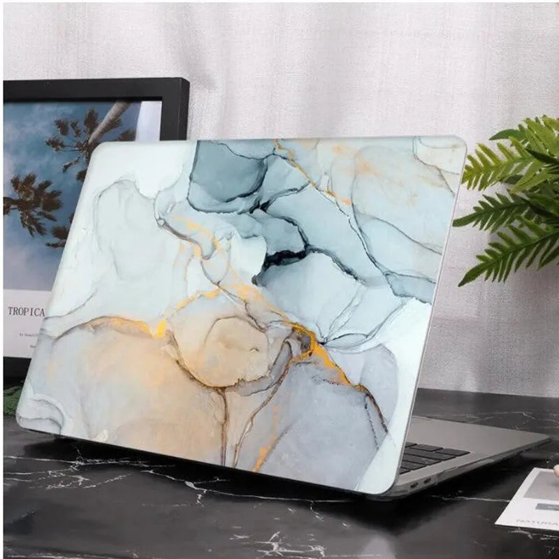 PC hard shell protective case fitted on a MacBook Pro 13 inch showing precise cutouts and smudge resistant finish