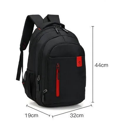 Lightweight teenage backpack with reinforced shoulder straps and side pockets