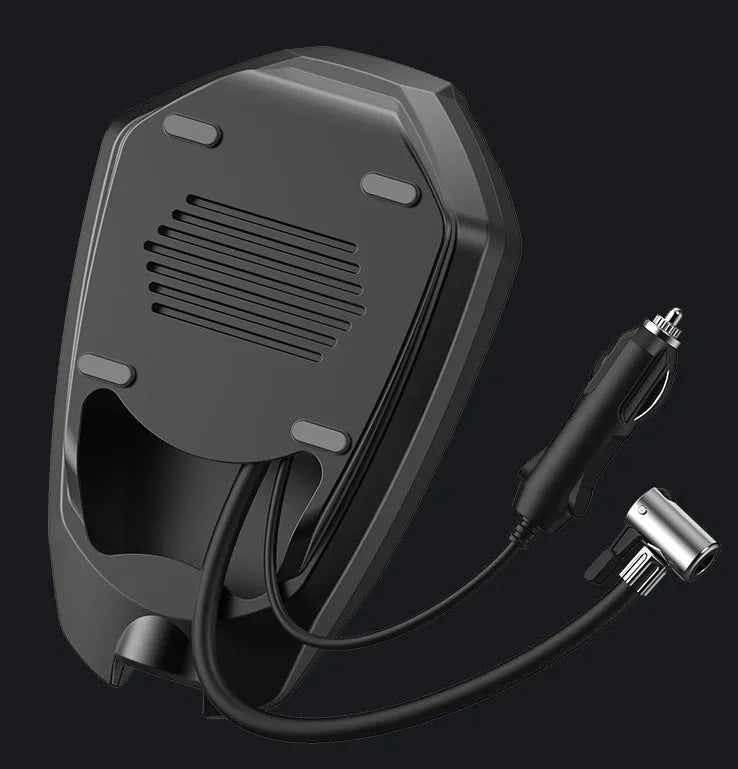 Portable 12V digital display car air pump with ABS and metal body, 120W, 45L/min air volume for car and motorcycle tyre inflation