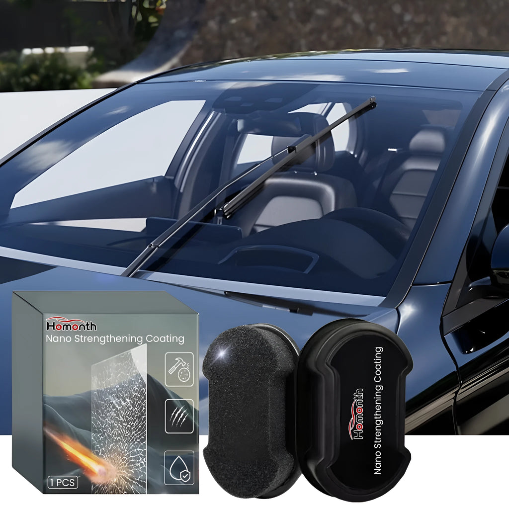 Blue car cleaning sponge for vehicle window maintenance with 10cm length portable design