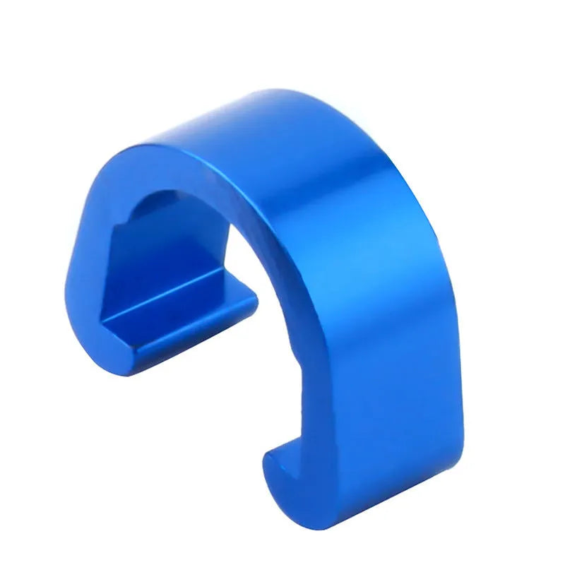 Aluminium alloy C-shaped buckle in multiple colours, showing dimensions of 10.2mm by 13mm by 5mm.