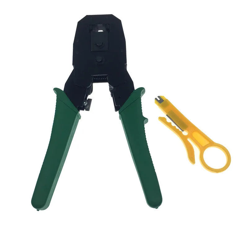 Network tool stripping pliers with 200mm length, 6mm stripping diameter, tool steel clamp head and rubber handle