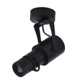 Black aluminium LED surface spotlight for commercial ceiling lighting