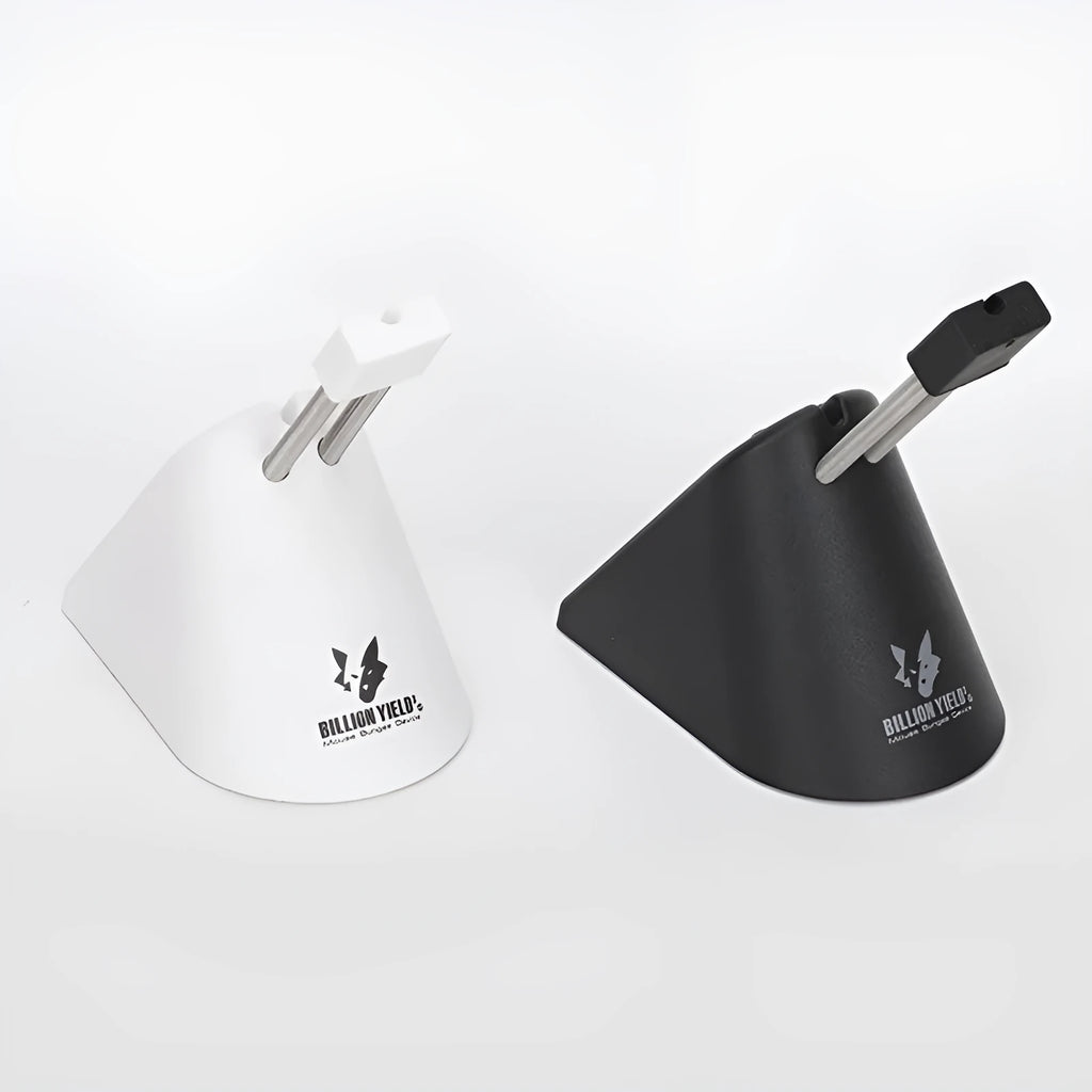 Black and white ABS plastic mouse cable holder bracket for wired gaming mice