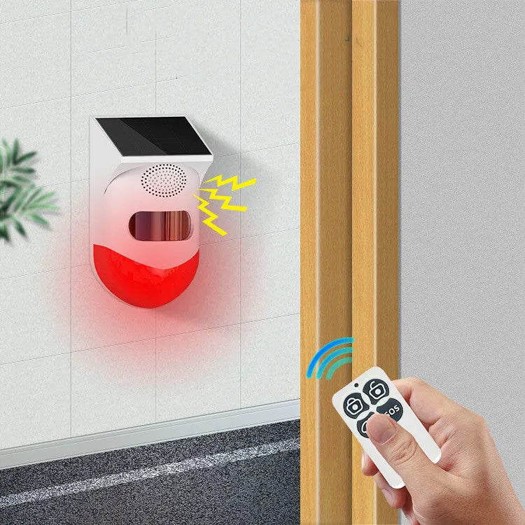 Solar-powered infrared security alarm with wireless GSM communication for outdoor perimeter protection