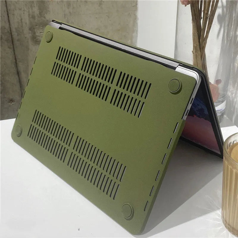 MacBook Notebook Protective Shell in Quicksand Army Green hard case for Apple laptops