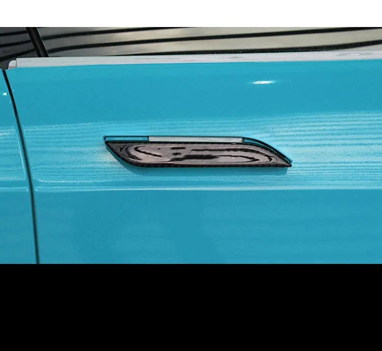 Carbon fibre door handle sticker patches for Tesla Model S anti-scratch protection