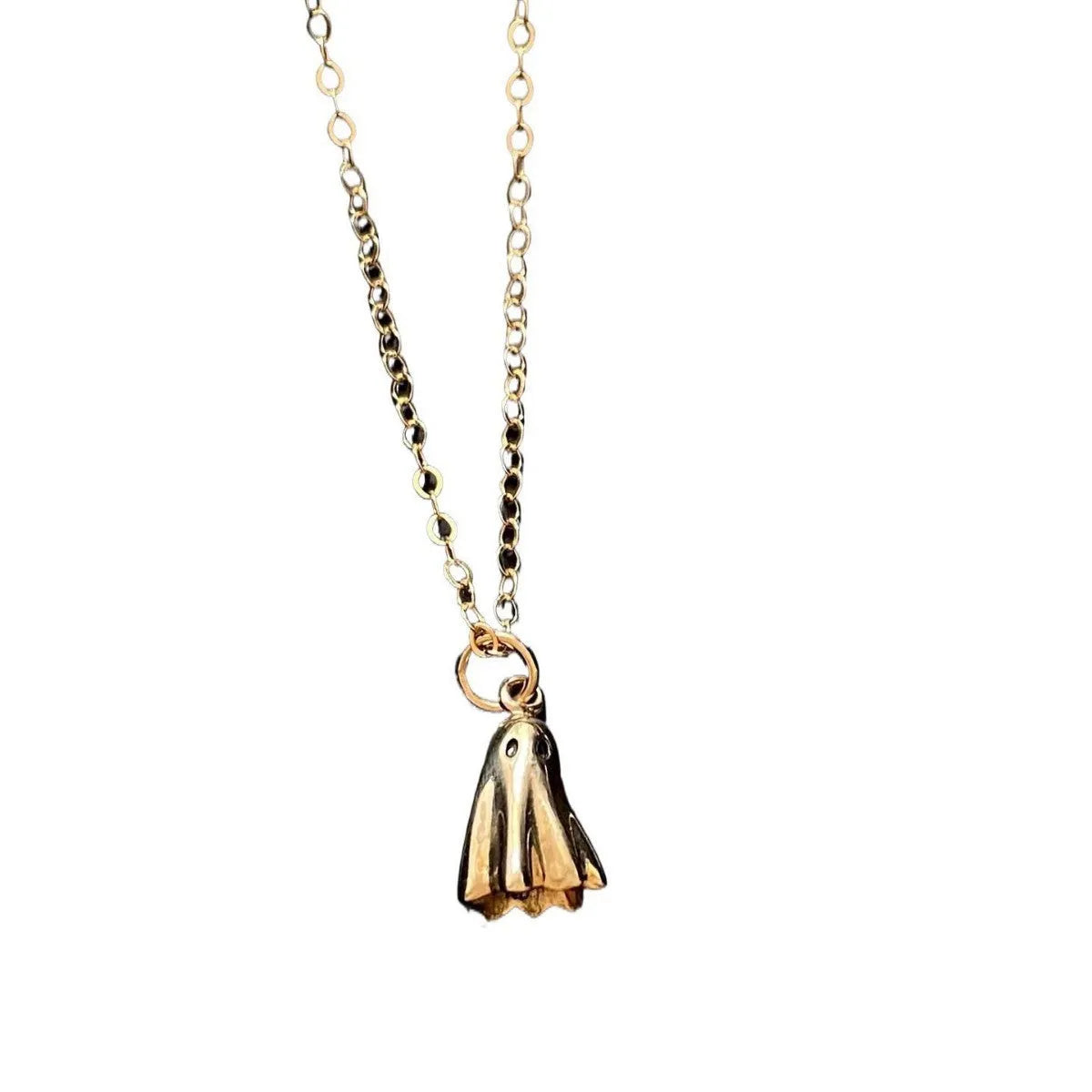Ghost pendant necklace with titanium steel pendant and choice of chain styles