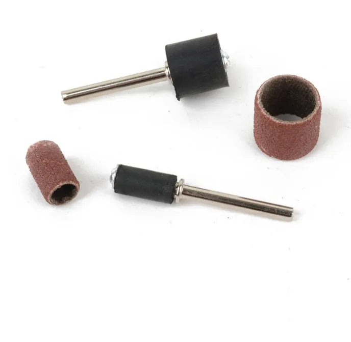 Electric grinder accessories combo set with 150 pieces including steel, copper, sand and diamond wool components