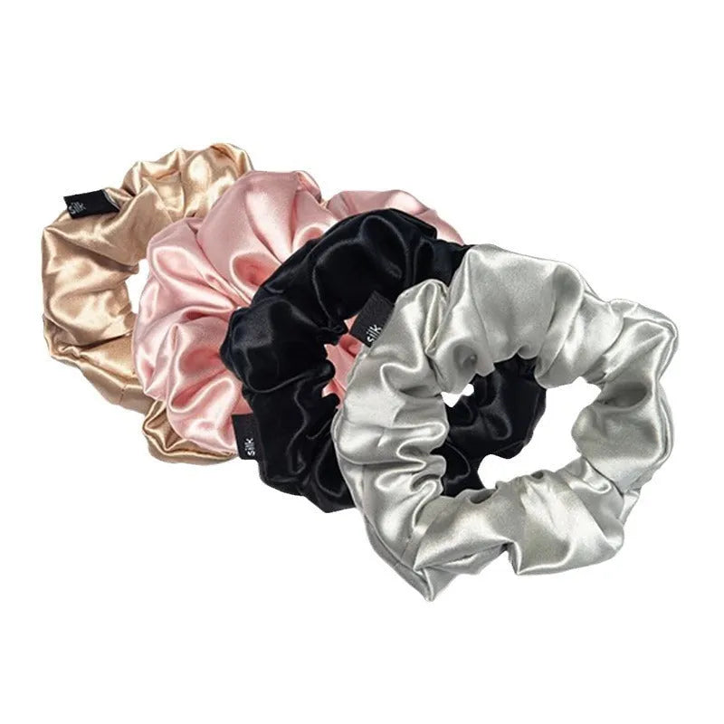 Mulberry silk women's hairband in simple style, available in 16 colours, size 7.5 x 7.5 x 6cm