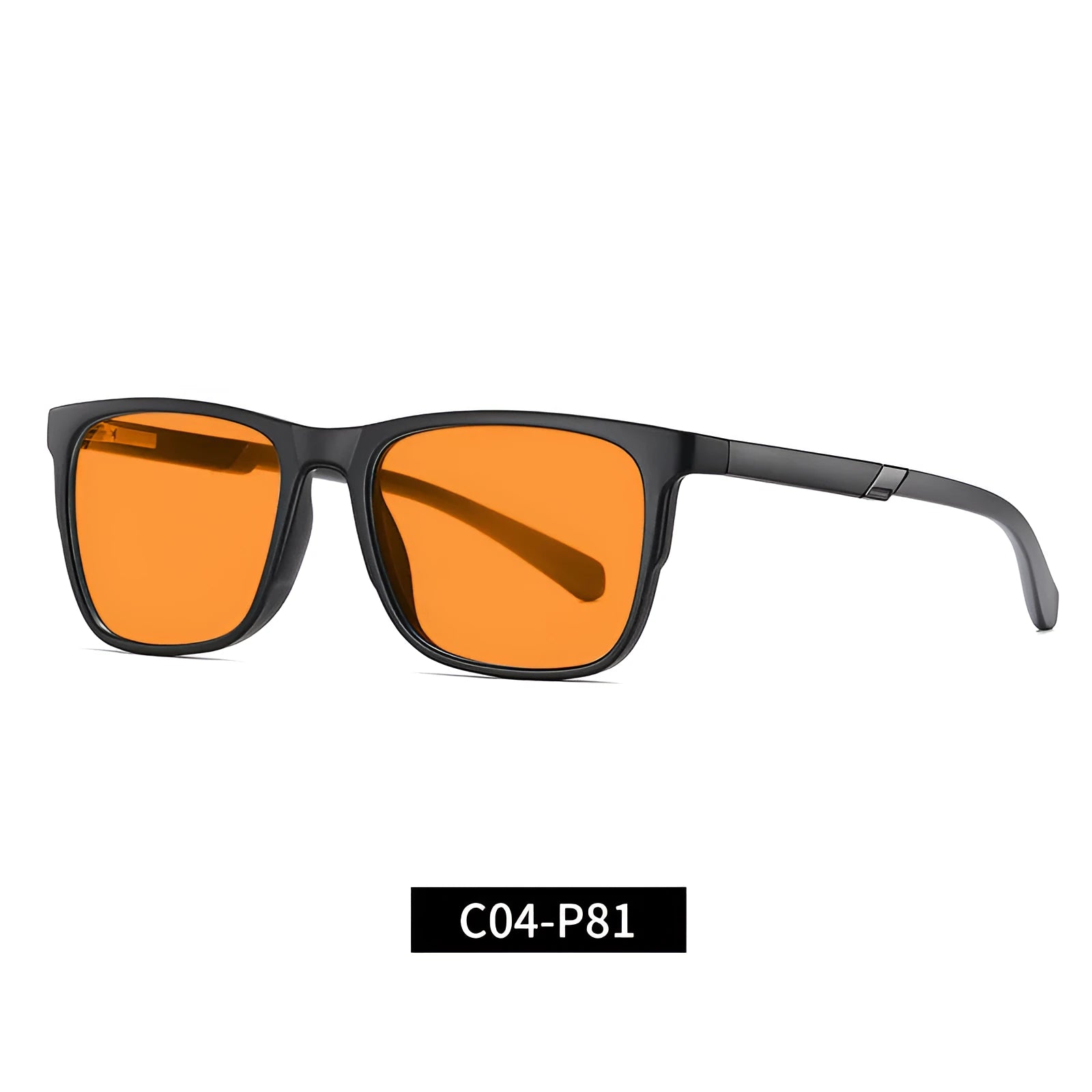 Cross-border Wild 2309 orange anti-blue light UV glasses full rim frame CR39 lenses street style