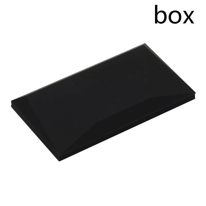 Red plastic heart-shaped rotating ring box with rose decoration inside white storage case