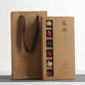 Six flavour flower tea gift box with 18 tablets featuring jasmine, lily, peony, yellow chrysanthemum, rose, and chrysanthemum
