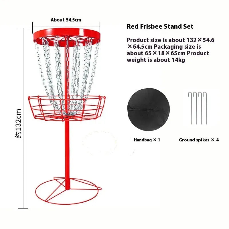 Golf chain rack blocking net with iron frame and bag stake in orange colour option
