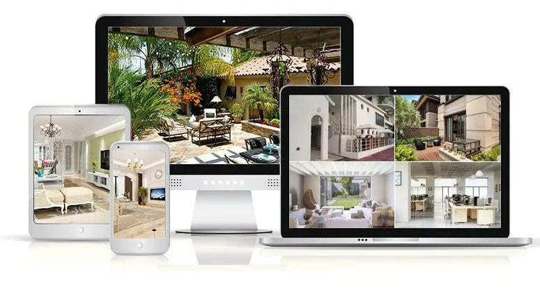 1080P PTZ security camera with automatic tracking, night vision, and gain antenna for indoor monitoring