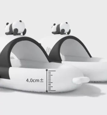 Thick soled non-slip EVA home slippers with cat and shark design, two colour options available