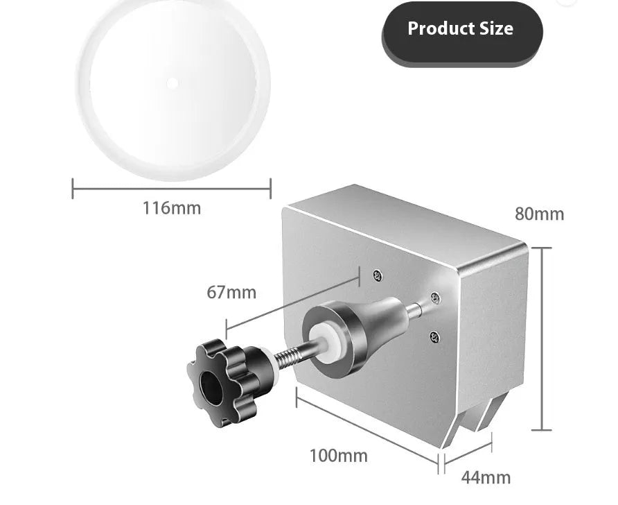 Single-slot benchtop ultrasonic cleaning machine with digital controls and a cleaning bracket inside.