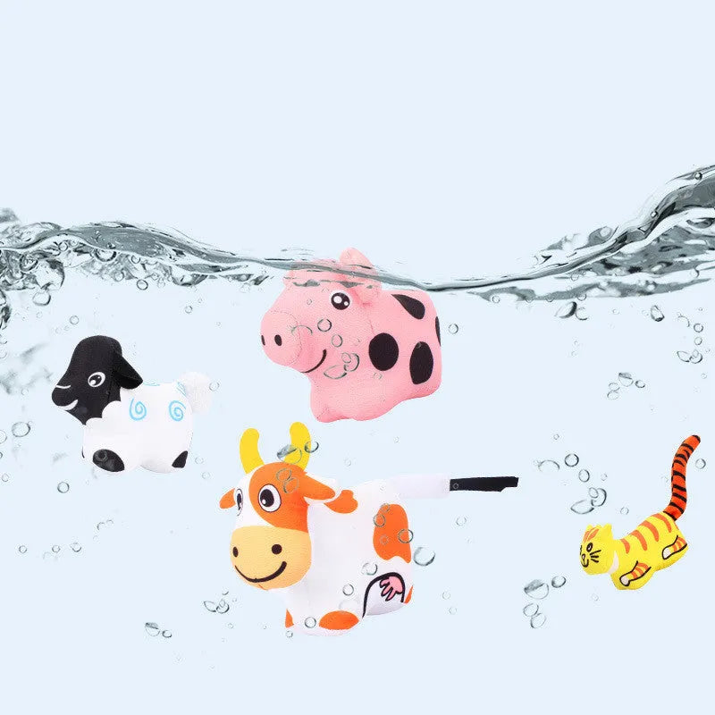 Baby play blanket with jungle animal toys on integral 1cm thick crawling mat for early education