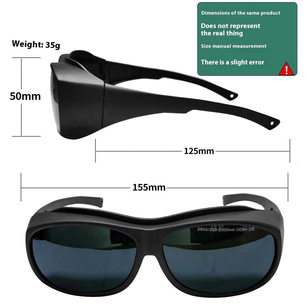 Photon skin rejuvenation laser protection safety goggles with PC lens.