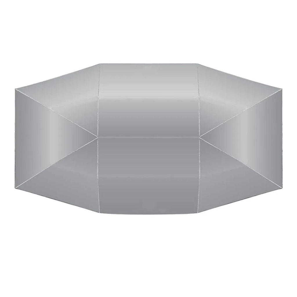 Car heat insulation hood visor sunshade in reflective silver umbrella cloth with windscreen coverage