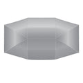 Car heat insulation hood visor sunshade in reflective silver umbrella cloth with windscreen coverage