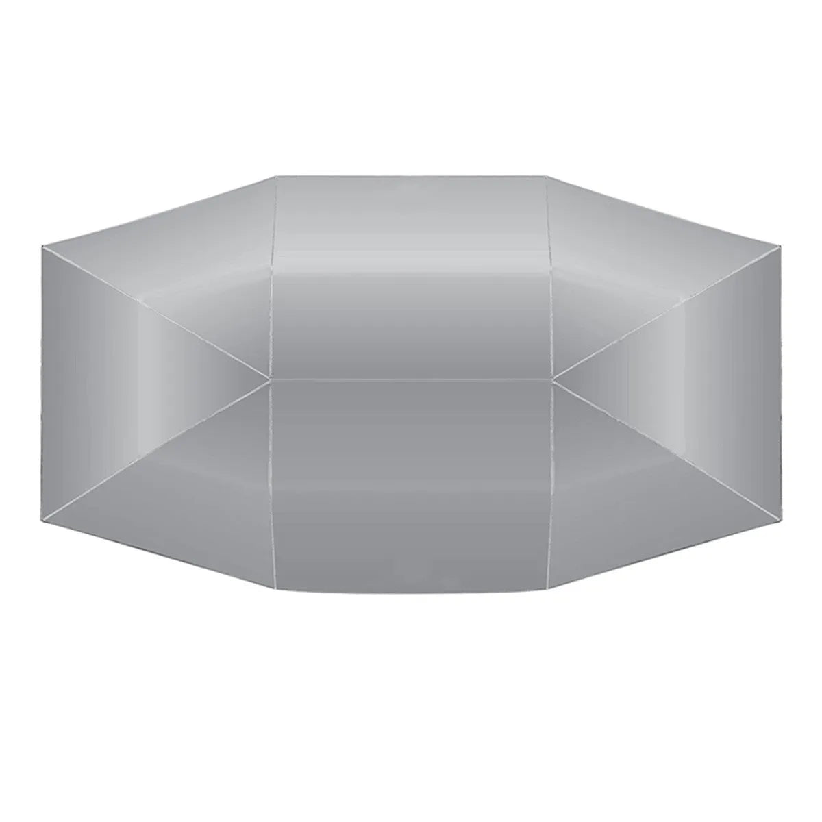 Car heat insulation hood visor sunshade in reflective silver umbrella cloth with windscreen coverage