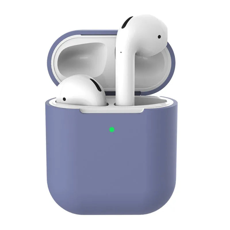 AirPods 2 silicone clamshell case cover in multiple colours for Apple wireless earphones