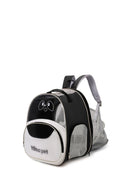 Outdoor portable breathable large capacity pet backpack carrier in Oxford cloth, 15-litre, available in four colours