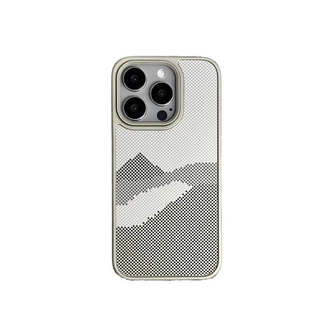 Simple retro TPU shockproof phone case for Apple iPhone 13-15 Pro Max in Fantasy Hill and Dream Hill colours