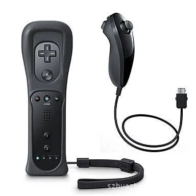 Wii left and right gamepad controller set with wireless infrared sensor in multiple colour options