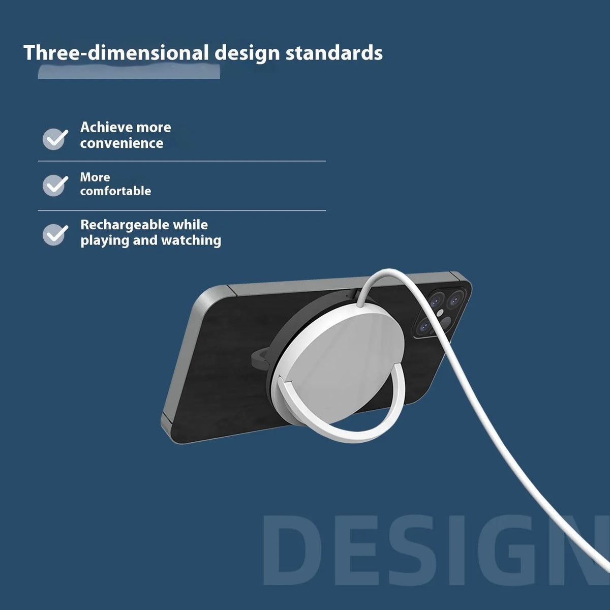 15W magnetic wireless charger in four colours for iPhone with Type-C port