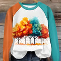 Green women's hoodie with a 3D cartoon character print on the front, long sleeves, and a pullover design.