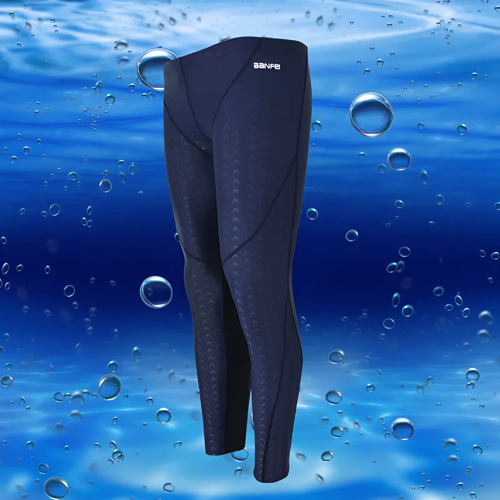 Men's nylon cropped swimming trunks in briefs style with sun-proof fabric